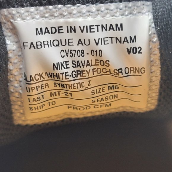 NEW Nike Savaleos SAMPLE Weightlifting Shoes Sneakers Black White Grey main image 4